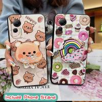 glisten drift sand Phone Case For Ulefone Note14 Silicone Kickstand protective Durable Soft Case Anti-knock TPU Cartoon