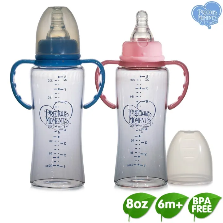 ???phi local stock??? Precious Moments 8oz Crystal Glass Feeding Bottles