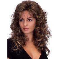 【jw】❡▦℡ SuQ Classic Curly Wig Hair Synthetic Mixing Wigs Use Resistant