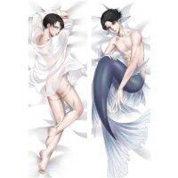 ปลอกหมอน2 60X18 0cmanime ผ่าพิภพไททันปลอกหมอน Levi Ackerman สุด3D ชุดเครื่องนอนสองด้านสุดเท่ปลอกหมอนตามสั่ง