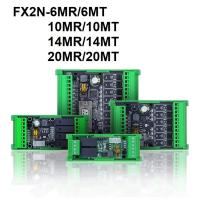 FX2N-6MR/10MR/14MR/20MR 6MT/10MT/14MT/20MT PLC Board With Shell High-speed Count Analog 2AD 0-10V DC24V Relay Transistor Output Electrical Circuitry P