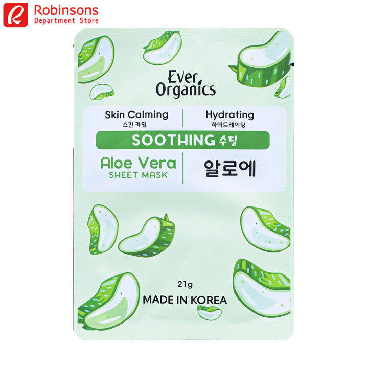 Ever Organics Sheet Mask Aloe Vera Lazada PH