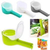 Multifunctional Sealing Clip Food Preservation Sealing Clip Tea Moisture-Proof Discharge Mouth Plastic Bag Clip Snack Sealing Cleaning Tools