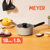 MEYER Bauhaus หม้อมีด้ามจับ ขนาด 18 ซม./1.9 ลิตร พร้อมฝา Saucepan (13763-TE12)