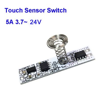 ◐ 5V Capacitive Touch Sensor Switch Coil Spring Switch LED Dimmer Control Switch for Smart Home LED Light Strip