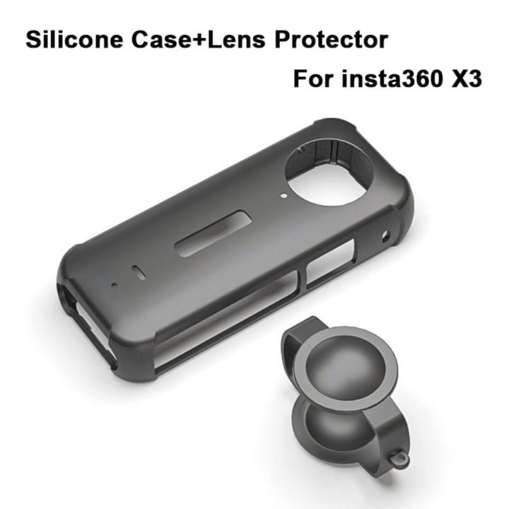 ti9p-ป้องกันรอยขีดข่วน-ฝาครอบป้องกันสำหรับป้องกัน-อุปกรณ์เสริมเสริม-กล้องถ่ายรูปสำหรับกล้อง-ตัวป้องกันเลนส์-นุ่มนุ่มๆ-ซิลิโคนทำจากซิลิโคน-ฝาปิดเลนส์-สำหรับ-insta360-x3-กล้องแอคชั่นแคม