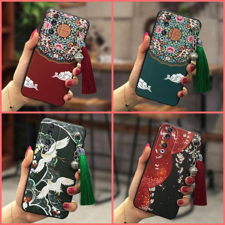 protective-new-arrival-phone-case-for-honor90-dirt-resistant-new-cartoon-anti-knock-waterproof-lanyard-shockproof-tpu