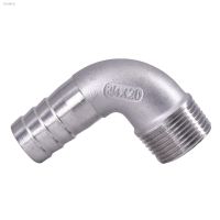 ☑▣ 1/8 1/4 3/8 1/2 3/4 1 -2 BSPT Male 6 8 10 12 14 15-60mm Hose Barb Elbow 90 Deg 304 Stainless Steel Pipe Fitting Connector