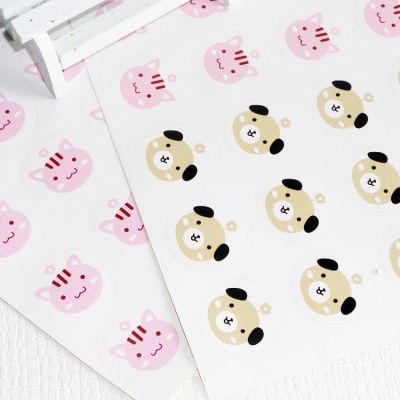 450pcslot Cute Animal design Students DIY decoration Seal label sticker For handmade products Stationery gift sticker