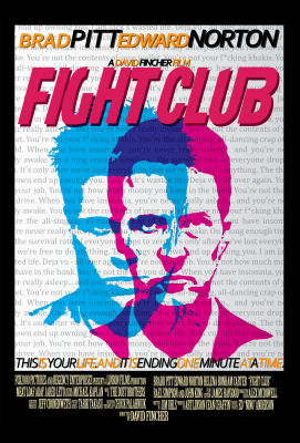 โปสเตอร์หนัง Fight Club 1999 รับทำ โปสเตอร์ติดผนัง ของแต่งบ้าน ของตกแต่งห้องนอน 77poster