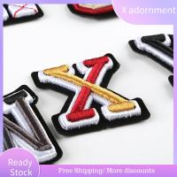 X ADORNMENT ผ้าเครื่องแต่งกาย เย็บปักถักร้อย ผสม ป้ายหมวก ตัวอักษร Patch สติกเกอร์เสื้อผ้า Patches ตัวอักษร Garment Applique