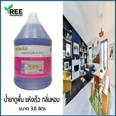 ผลิตภัณฑ์น้ำยาถูพื้นประจำวัน สีม่วง ( Daily Floor Cleaner ) [ ขนาด 3.8 ลิตร ] สูตรแอนตี้แบค กลิ่นหอมสะอาด ปราศจากเชื้อโรค By TreeProgress