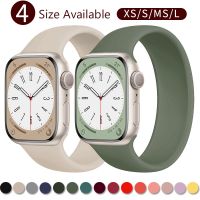 Tali untuk Jam Tangan Apple 40Mm 44Mm 41Mm 45Mm 49 untuk IWatch 4/5/6/SE/7/8 Tali Tunggal Silikon Ultra Elastis untuk Jam Tangan Apple 42 38