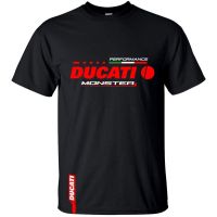 Full Size And Ready Stock Ducati Lelaki baju Mens t shirt man Short sleeve T-shirt for men pure cotton round neck top Murah Monster Motorcycle Stretchable