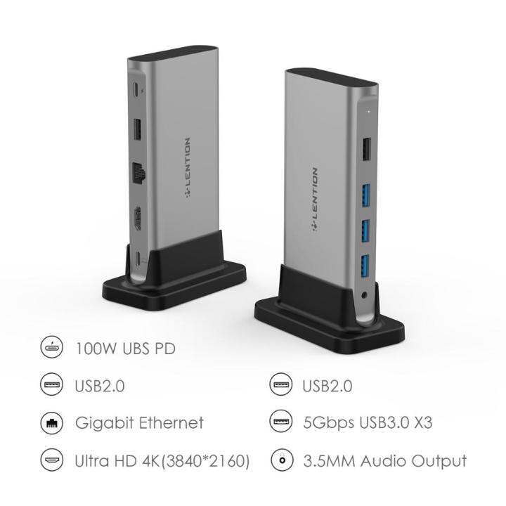 11-in-1-usb-c-hub-docking-station-typec-hdmi-100w-pd-4k-rj45-vga-usb-3-0-2-0-for-pro-mac-airsurface-stable-driver