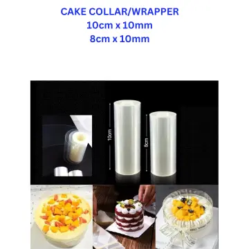 1 Roll Mousse Cake Transparent Hard Rim Decorative Baking