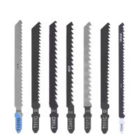 5Pcs Jigsaw Blades เครื่องมือตัดตรง Wood Jig Saw Blades Straight Cutting Jig Saw สําหรับงานไม้พลาสติก PVC Jig Saw Blade