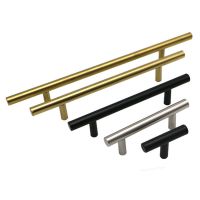 ☎✗ Kitchen Door T Bar Pull Straight Handle Knobs Cabinet Pull Diameter 10mm Stainless Steel Handles Furniture Hardware