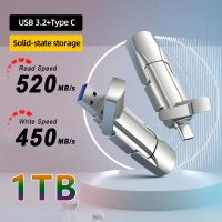 USB 3.2สถานะของแข็งไดร์ฟปากกา520MB/S USB USB ความเร็วสูงชนิด C แฟลชไดร์ฟ1TB 512GB 256GB 128GB USB Gen แฟลชไดรฟ์2