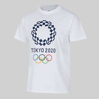 Tokyo Olympics 2023 เสื้อยืดลําลองสําหรับผู้ชายแขนสั้นคอกลมสไตล์ญี่ปุ่น 01 Xl สีขาว QC7311624