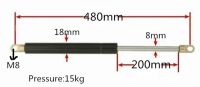 【LZ】p0os3f Auto Gas Spring Strut Damper Gas Strut Shock Lift Prop for Automotive 200mm Stroke 15KG/33lb Force Spring M8 Gas Springs 480mm