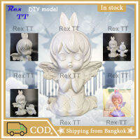Rex TT พร้อมส่ง  กระปุกออมสินนางฟ้าแอนนี่ ไซส์ใหญ่และไซส์เล็ก แบบเปิดได้ รุ่น DIY สีขาวสามารถทาสีได้