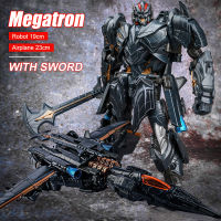 Fancy【พร้อมส่ง】ของเล่นเด็ก Megatron อัลลอยชุดภาพยนตร์การ์ตูนตุ๊กตาขยับแขนขาได้ของเล่นผิดรูปรถยนต์โมเดลเครื่องบินของขวัญสำหรับเด็กผู้ชาย