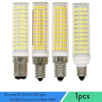 [HOT QQZIWWUJJWG 104] หรี่แสงได้ E11 E12 E14 BA15ไฟ LED มินิ136 LEDs เซรามิกข้าวโพดหลอดไฟ15วัตต์แทนที่150วัตต์หลอดฮาโลเจนสำหรับบ้านโคมระย้า220โวลต์