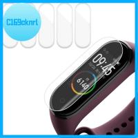 C169CKNRL ฟิล์มป้องกันรอยขีดข่วนนาฬิกาอัจฉริยะสายรัดใส TPU Mi Band 4ปกป้องหน้าจอกันรอยขีดข่วน5ชิ้น