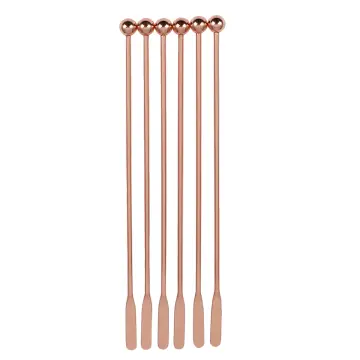 5pcs Stainless Steel Coffee Beverage Stirrer Cocktail Drink Stir