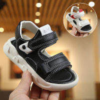 2021 Summer Boys Sandals Kids 2-12 yrs old Baby Boy Sandals Thick Soft Bottom Children Shoes Cut-outs White Beach Shoes D02123