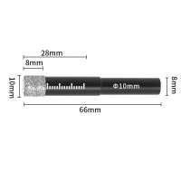 1ชิ้น5/6/8/10/12/14/16มม. ด้ามจับหกเหลี่ยมเพชรบัดกรีสูญญากาศดอกสว่านแห้งเครื่องตัดเลื่อยหลุมสำหรับหินแกรนิตหินอ่อนกระเบื้องเซรามิกสว่านแก้ว &amp; คนขับ