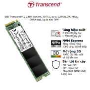 Ổ cứng SSD Transcend M.2 2280, Gen3x4, 3D TLC, up to 2,500 1,700 MB s, DRAM