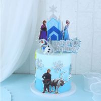 【CW】﹍∋❀  1set Frozen Birthday Decorations Toppers Theme for Kids Wedding Decoration