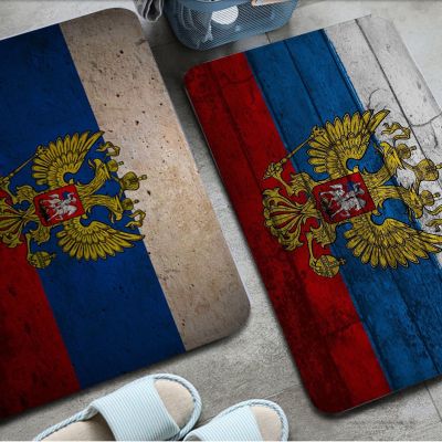 【CC】๑▽  Russia Flag Floor Kids Room Bedroom Decoration Balcony Anti-Slip Doormat Bedside Area Rugs