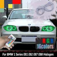 Rgb Angel Eyes สำหรับ Bmw 1ชุด E81 E82ไฟหน้าฮาโลเจน E88 E87ไฟ Led Halo Lampu Jalan ปรับแต่งอุปกรณ์เสริมรถยนต์ Diy