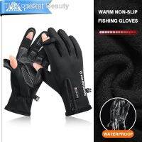 【hot】⊕  Thermal Gloves Outdoors Cycling Fishing Mens Photography Polar Fleece Half Flip