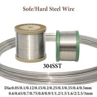 5 Meters Soft/Hard Steel Wire 304 Stainless Steel Wire Single Strand Lashing Soft Iron Wire Dia 0.05 0.1 0.2 0.3 0.4 0.5--3mm Coil Springs