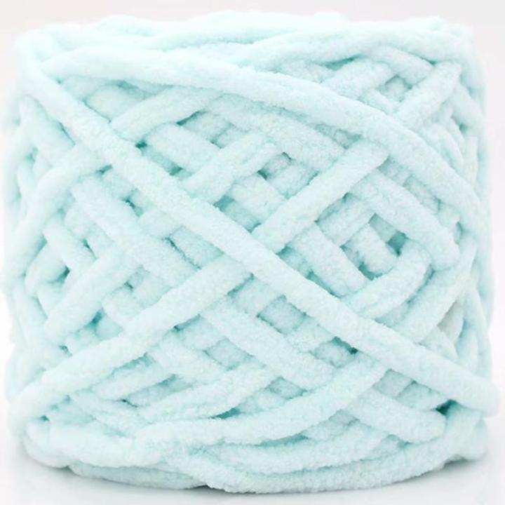 100g/Ball Chenille Chunky Yarn for Hand Knitting Soft Crochet Yarn Milk  Cotton Polyester Blended DIY