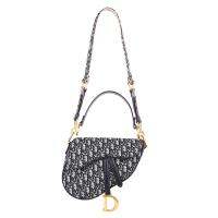 หรูหรา strap สายคล้องไหล่ลายดอกไม้เฉียงเฉียงวินเทจพร้อมสายสีทองวินเทจแบบพกพาและใช้งานคู่ 25.5x20x6.5 ซม