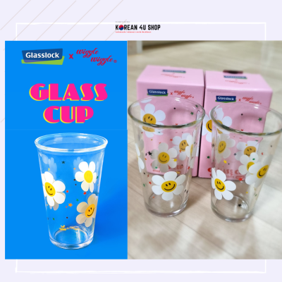 Wiiggle Wiggle Glass Cup  smile we love - แก้วใส