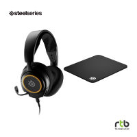 SteelSeries เซ็ท หูฟัง รุ่น Arctis Nova 3 - Black &amp; แผ่นรองเมาส์ รุ่น Qck Heavy Size M