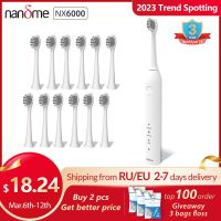 HOKDS Nandme NX6000 Smart Sonic Electric Toothbrush IPX7 Rechargeable Ultrasound Teeth Whitening Tooth Brush Ultrasonic Teethbrush