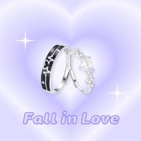 Braceletshouse♡ เเหวนคู่เงินแท้ Fall in love