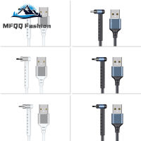 Mfqq【สต๊อกพร้อมแล้ว】?USB ชนิด C สายชนิด C สายชาร์จ1เมตร2.4A สายชาร์จเร็วสายข้อมูลมีที่ยึดแบบโค้งงอ90 °