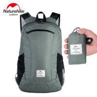 Naturehike กระเป๋าเป้สะพายหลังผ้าไนลอน พับเก็บได้ แบบกันน้ำ ขนาด 18 ลิตร กันน้ำ PU2000mm+