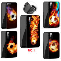 Casing หรับ OPPO F5 A73 F7 F9 Pro A7X F11 F17 F19 A74 A95 Pro Find X3 Pro Lite Neo R9 R9s F1 Plus A76 Reno 7 7Z 6Z Football Soccer Ball Pattern Phone เคสโทรศัพท์