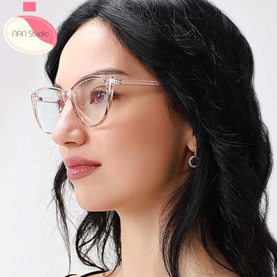LYGJZC แฟชั่น สำหรับผู้หญิง สีดำ สีสันสดใส พิมพ์ลายเสือดาว แว่นตาแฟชั่น กรอบแว่นตา แว่นตาปลอม แว่นตาตาแมว แว่นตา