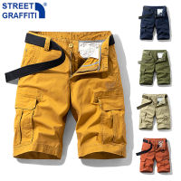 2021 Men Summer New Tactical Cotton Cargo Shorts Men Streetwear Pockets Shorts Men Casual Fashion Loose Camouflage shorts 28-38