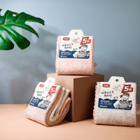 【cw】5 Pcs Kitchen Cleaning Cloth Towel Repeated Coral Fleece Rag Wipe Pot Dish Household Non-Stick Oil Thickened Absorbent Hair Tool 【hot】